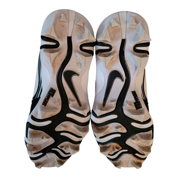 Nike baseball cleats Lunar Hyperdiamond 13C kids unisex fastflex black white - Picture 6 of 6